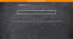 Desktop Screenshot of hobbysport.cz